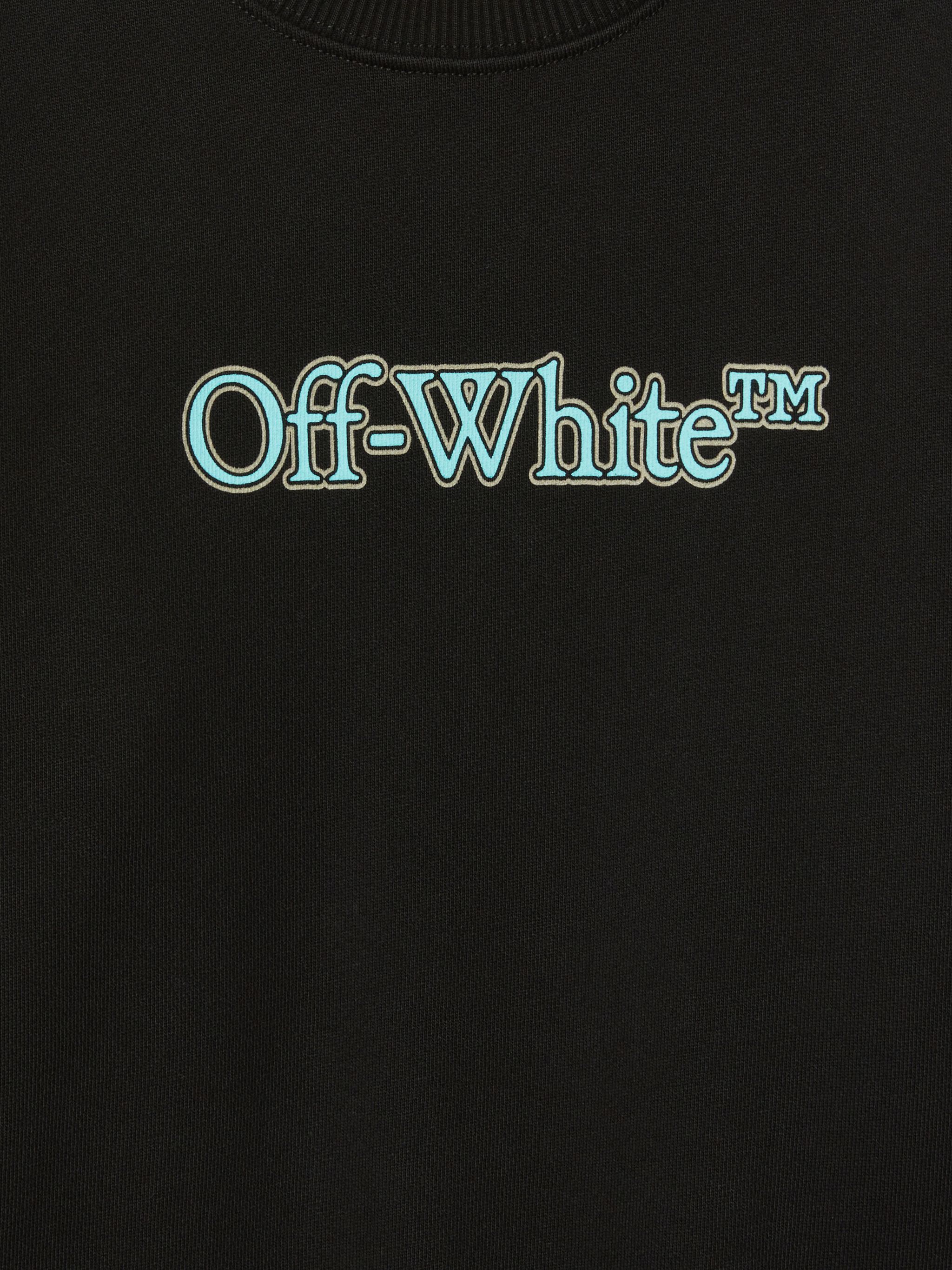 OFF WHITE Big Bookish Sweatshirt BLACK OBBA001S25FLE001