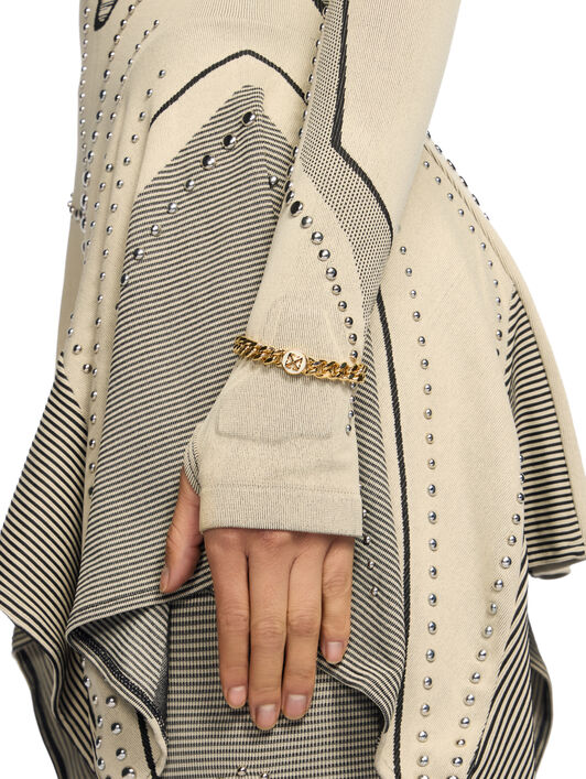 OFF WHITE Round Arrow Bracelet GOLD - WHITE OWOA12RF25MET001