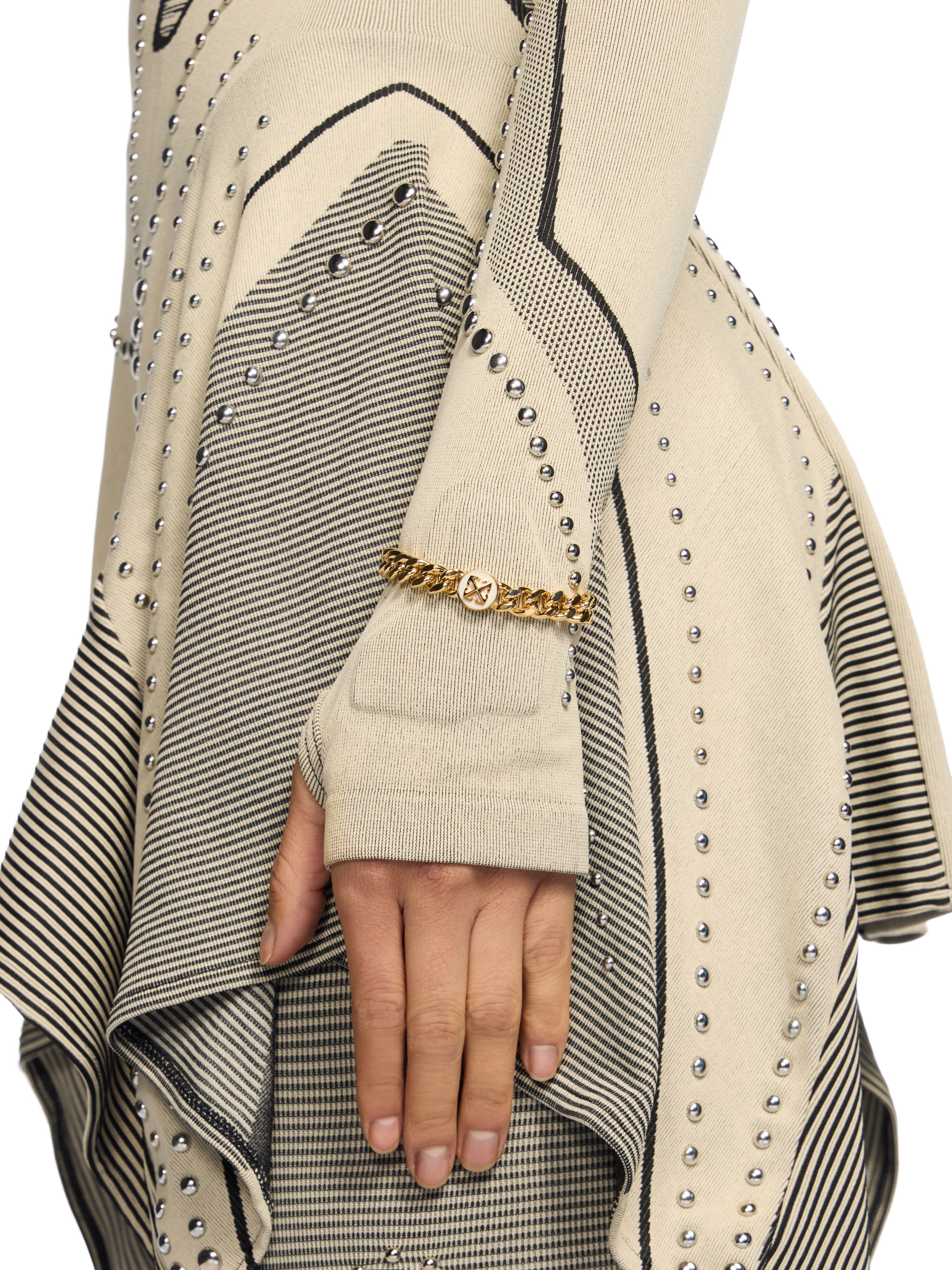 OFF WHITE Round Arrow Bracelet GOLD - WHITE OWOA12RF25MET001