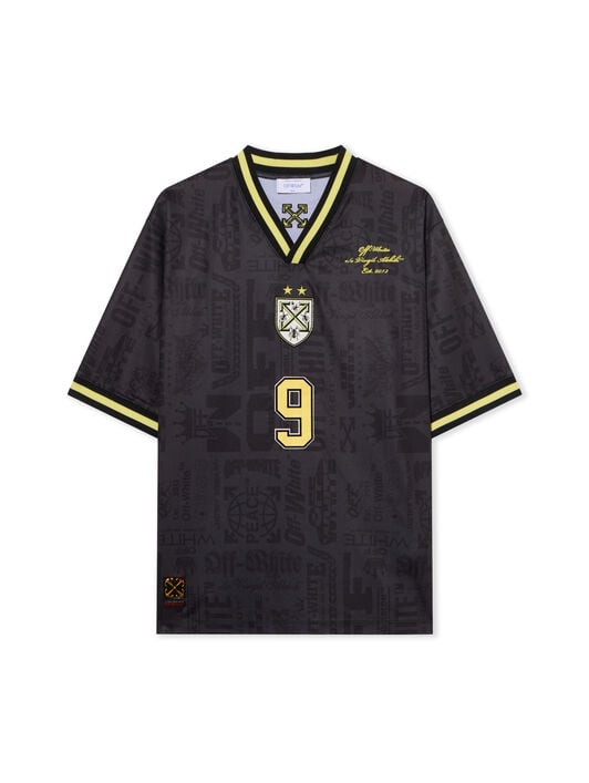 Multilogo Soccer Tee OFF WHITE Multilogo Soccer Tee BLACK - BLACK OMAD00SF25JER002