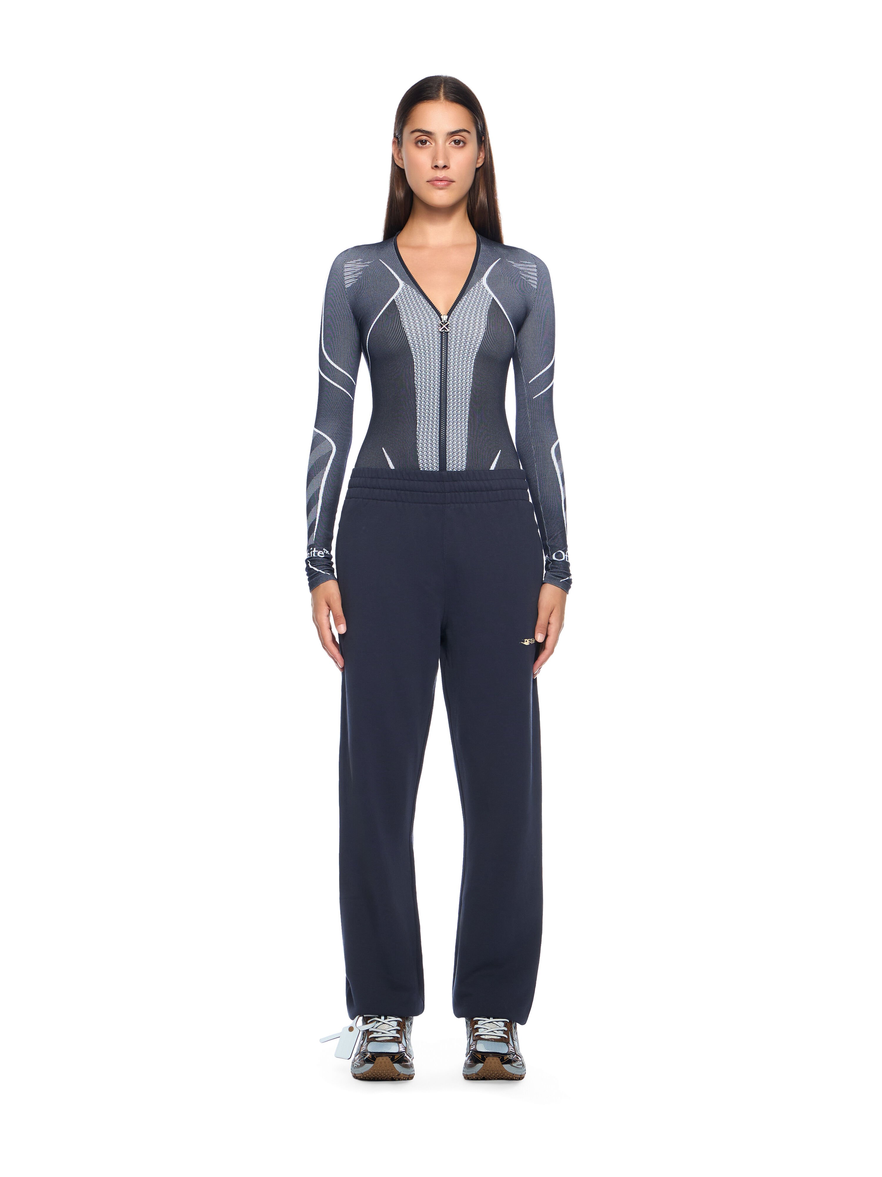 OFF WHITE Diag Seamless Body BLUE IRIS-WHITE OWVZ004F25KNI001