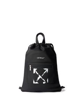 OFF WHITE Arrow Paint Drawstring BLACK OBNB005S26FAB001