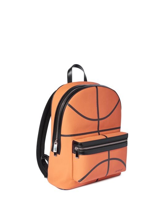 OFF WHITE BASKET ROUND BACKPACK ORANGE OMNB109F24LEA001