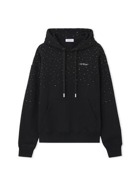 OFF WHITE OW X Swarovski Skate Hoodie BLACK 2BB06MS26FLE001