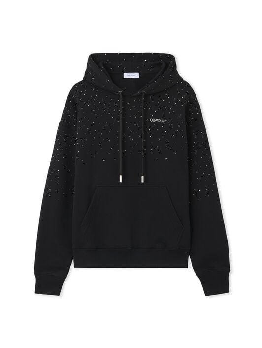 OFF WHITE OW X Swarovski Skate Hoodie BLACK 2BB06MS26FLE001