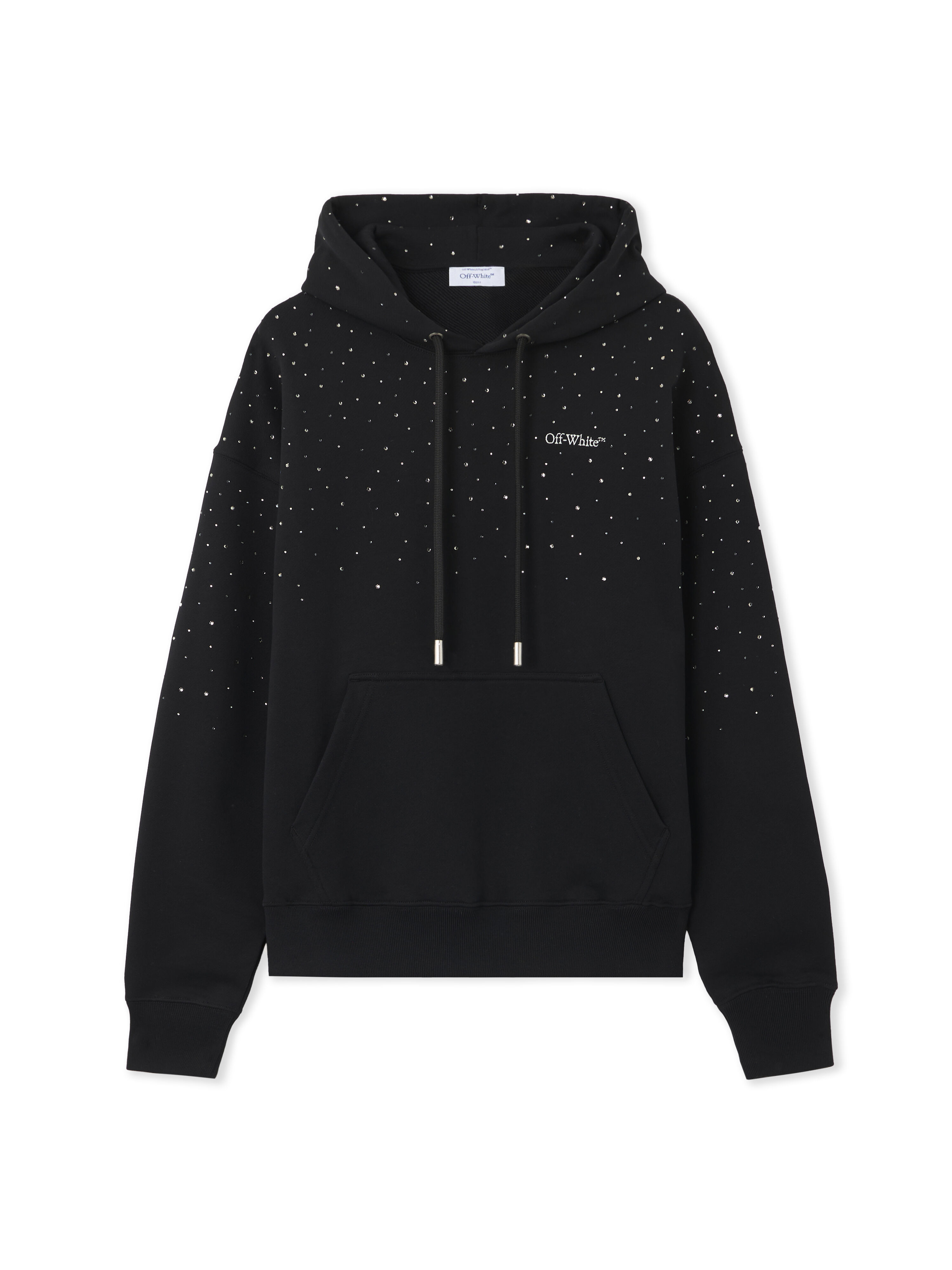 OFF WHITE OW X Swarovski Skate Hoodie BLACK 2BB06MS26FLE001