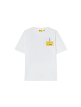 OFF WHITE Arrow Tape Short Sleeve T-Shirt WHITE 44BAA002F26J005