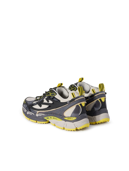 OFF WHITE Be Right Back Sneakers BLACK - LEMON YELLOW OMIA295F25FAB002