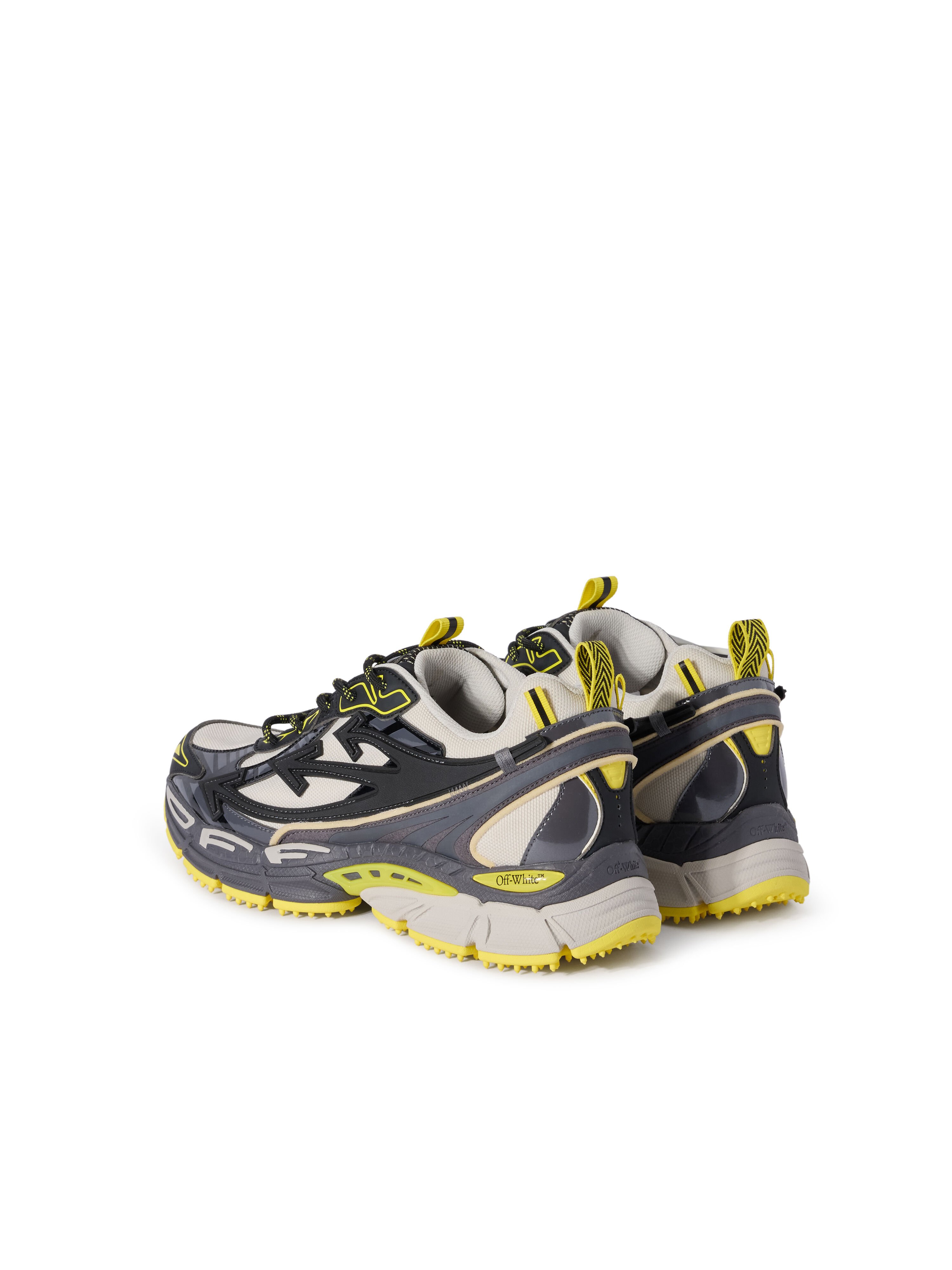 OFF WHITE Be Right Back Sneakers BLACK - LEMON YELLOW OMIA295F25FAB002