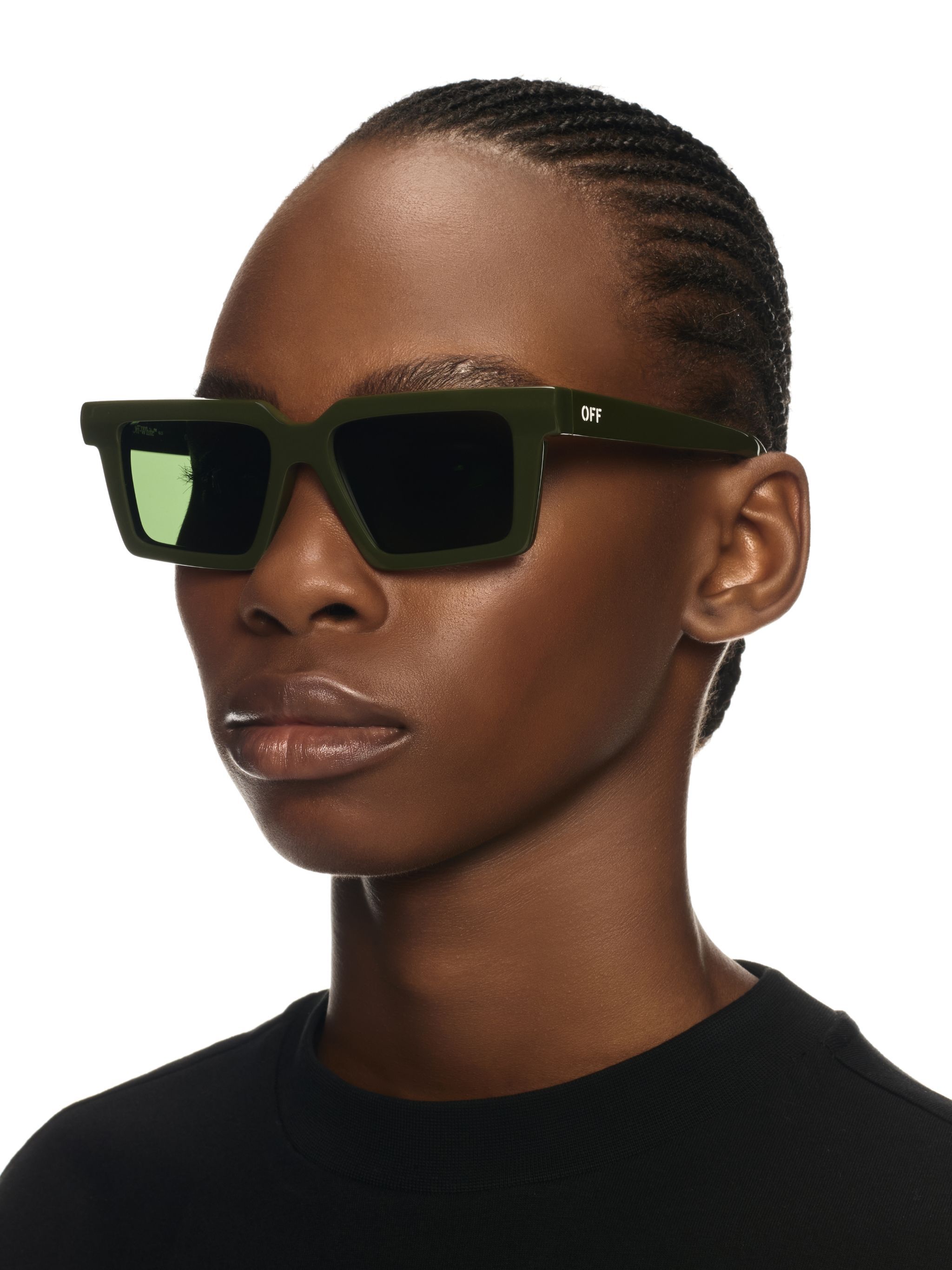 OFF WHITE Windsor Sunglasses Military Green - Gree GREEN OERI142S25PLA001