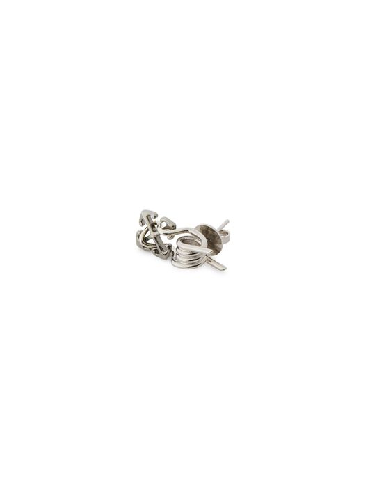 OFF WHITE Orecchino Singolo Con Motivo Barbed Wire ARGENTO OMOD11GS25MET001