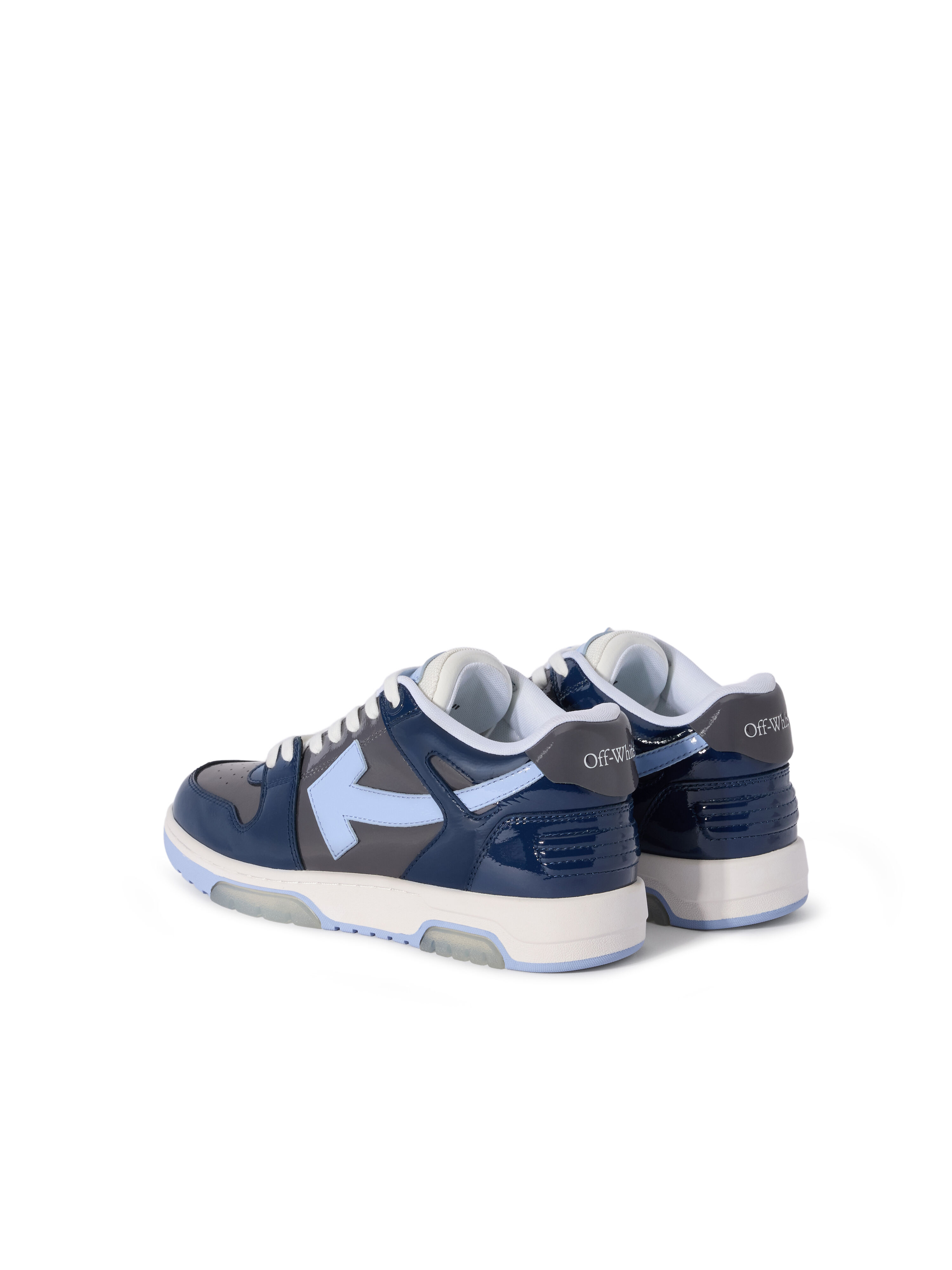 OFF WHITE Out Of Office Sneakers GREY MELANGE - LIGHT BLUE OMIA189F25LEA00A