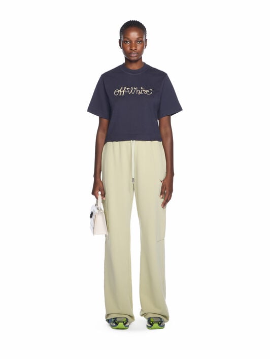 Bookish Flowers Cargo Sweatpants OFF WHITE Bookish Flowers Cargo Sweatpants ALFALFA-BLACK OWCH025F25FLE001