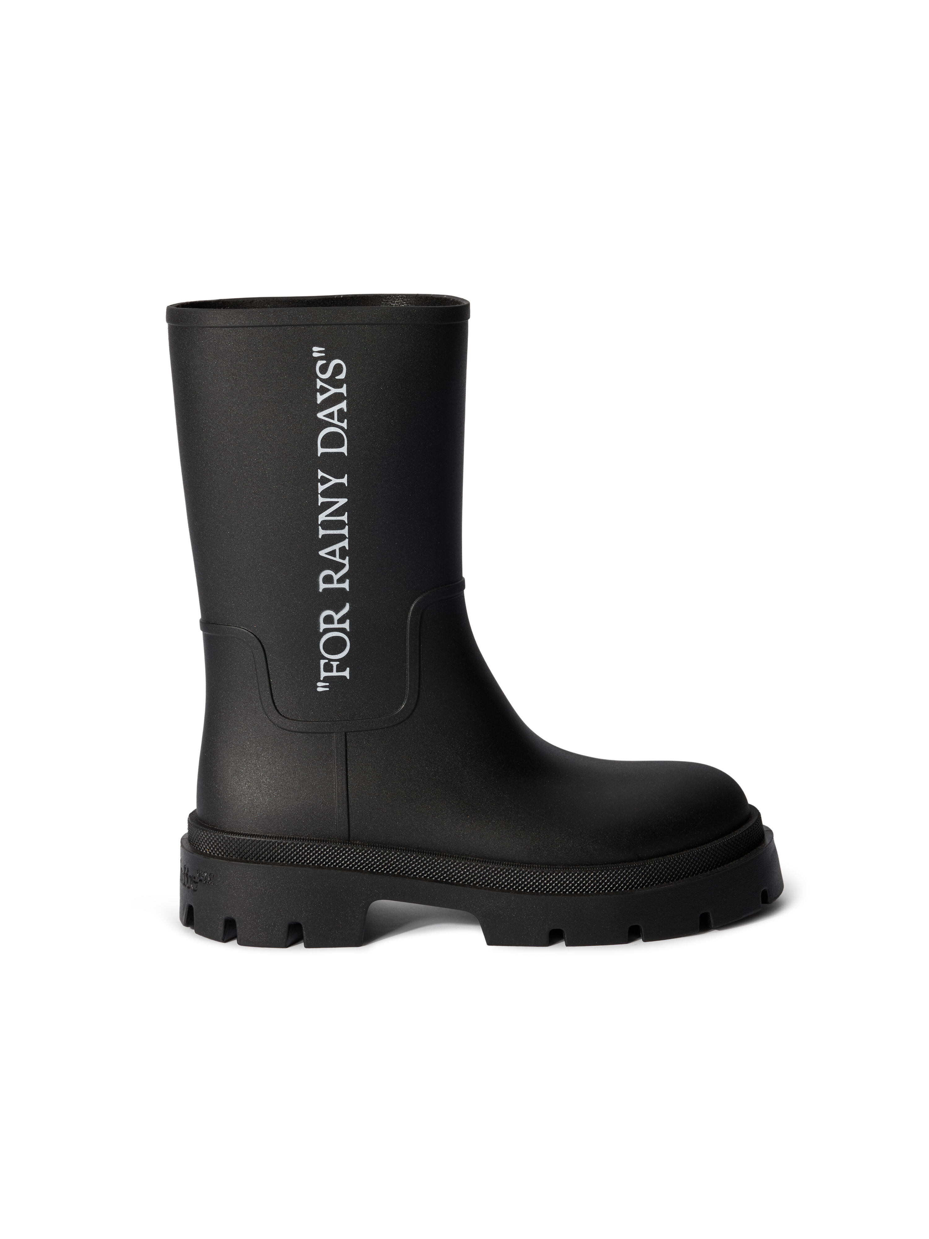 OFF WHITE Reboot Rainy Days Boots BLACK - WHITE OMIE00BC99MAT001