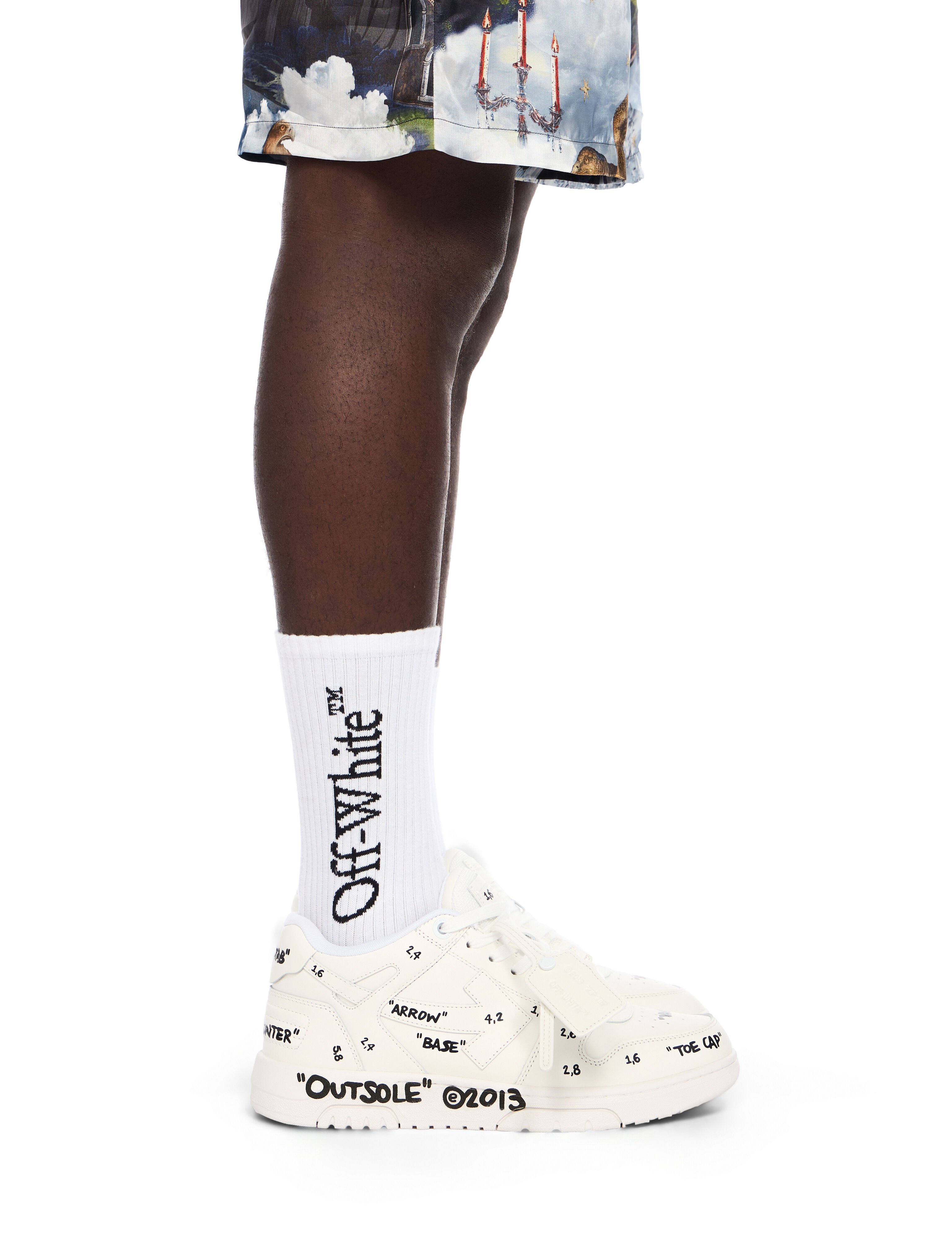 OFF WHITE Out Of Office Sneakers WHITE - BLACK OMIA189F25LEA007