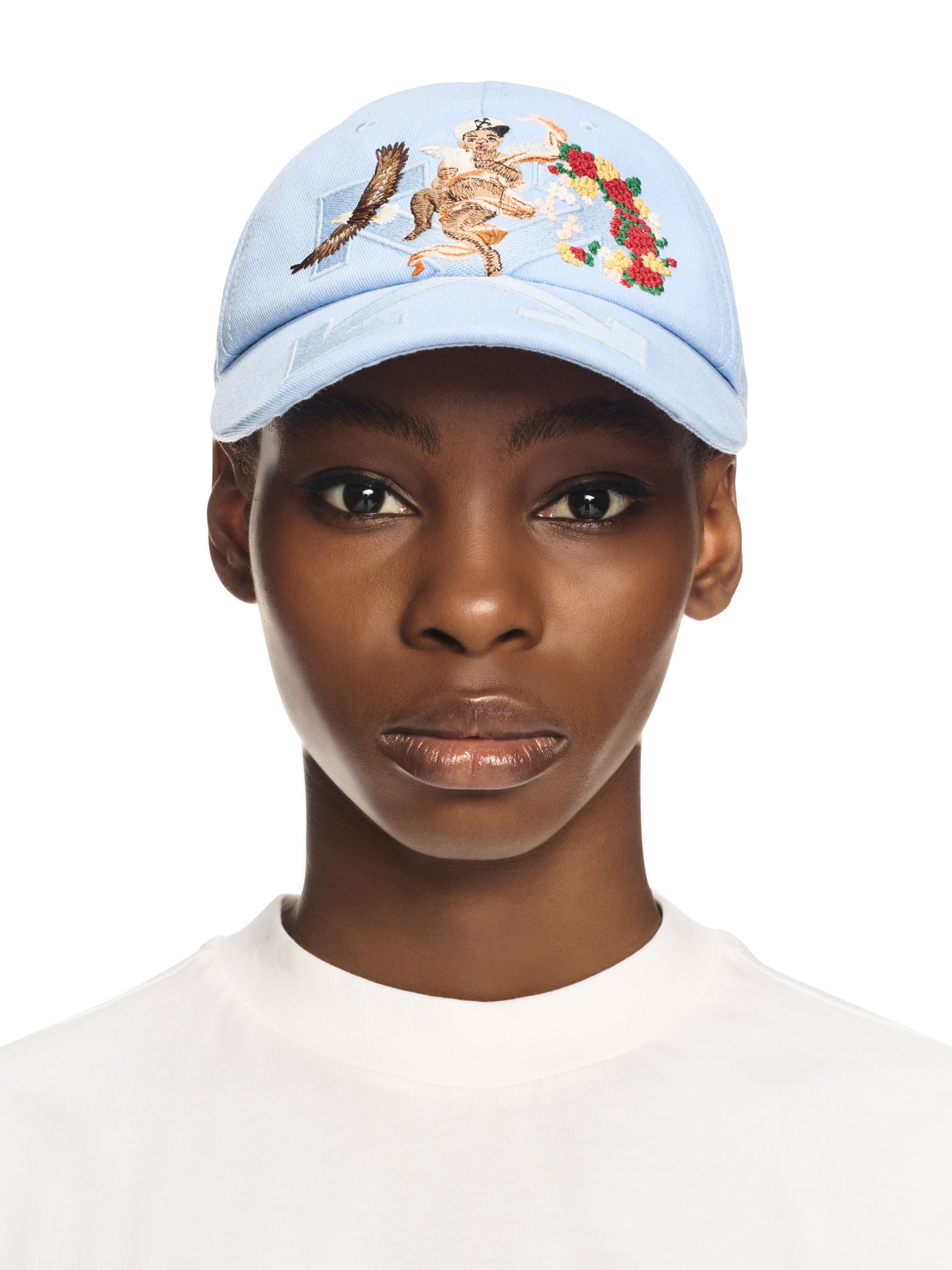 OFF WHITE Blue Fresco Arrow Baseball Cap BLUE OWLA017S25FAB005
