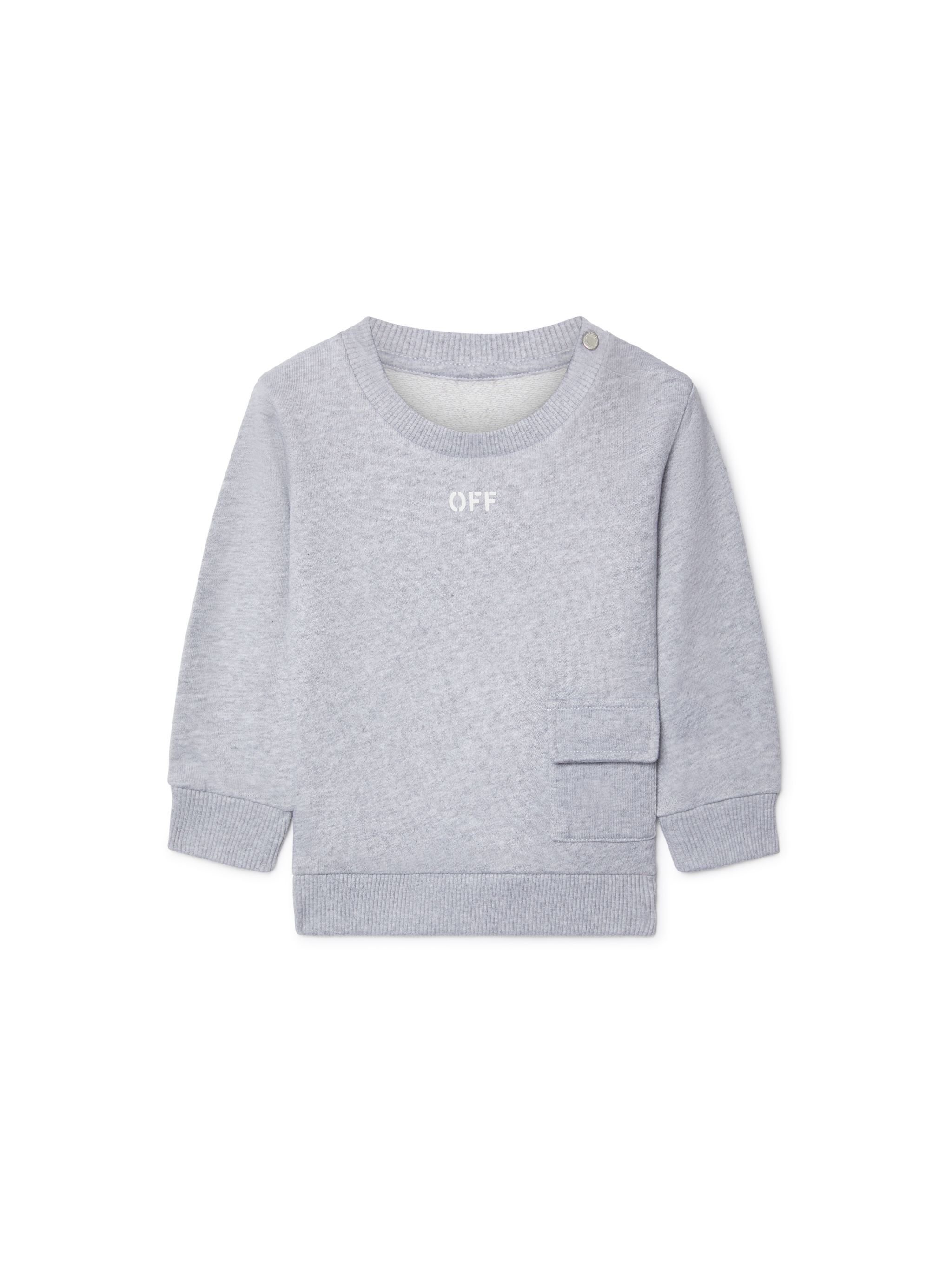 OFF WHITE Stamp Cargo Sweatshirt GREY OBXC002S25FLE001