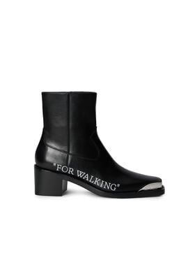 OFF WHITE FOR WALKING TEXAN ANKLE BOOT BLACK - WHITE OWID05EF25LEA001