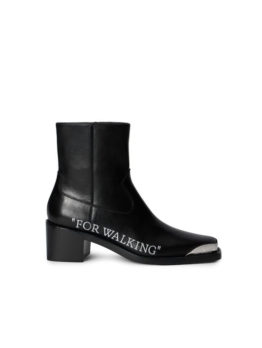 FOR WALKING TEXAN ANKLE BOOT OFF WHITE FOR WALKING TEXAN ANKLE BOOT BLACK - WHITE OWID05EF25LEA001