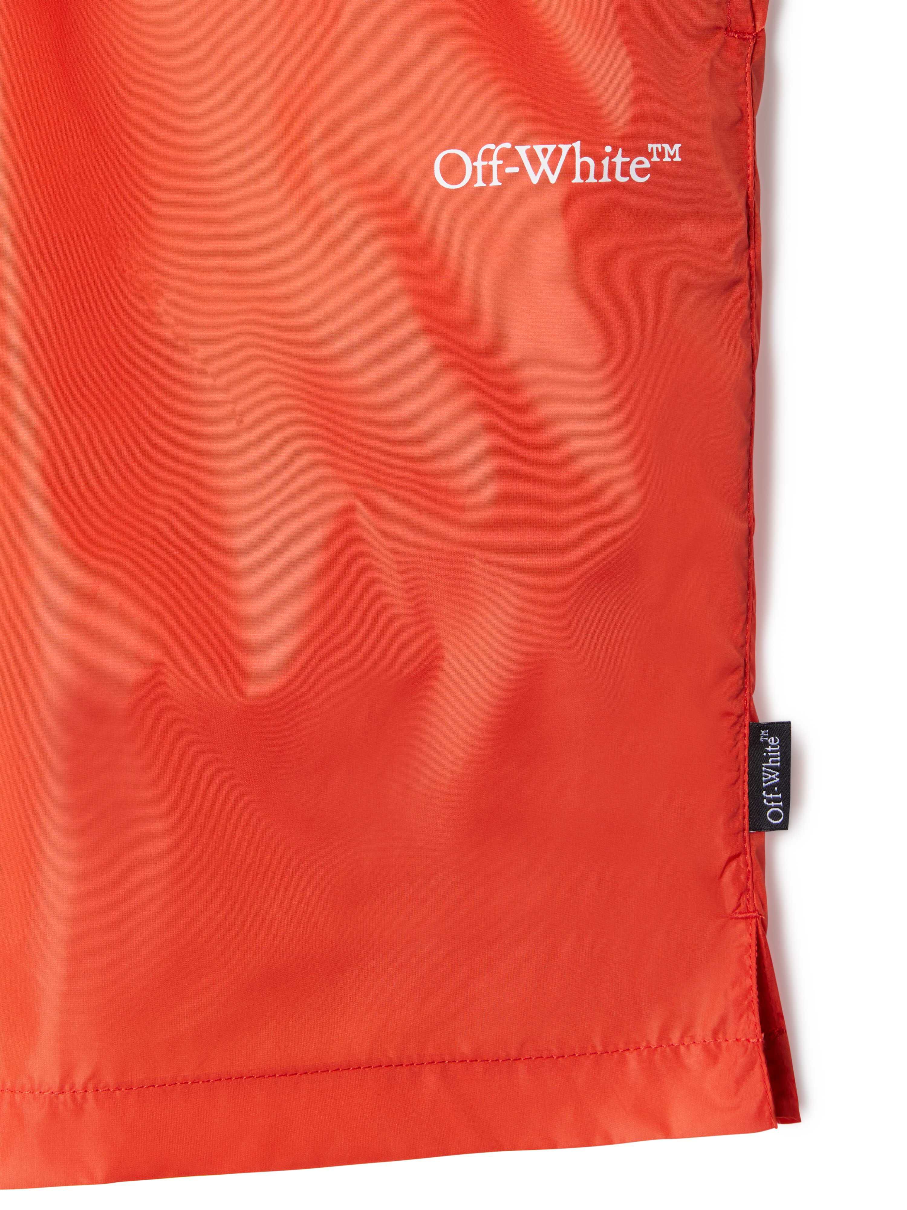 OFF WHITE Orange Arrow Surfer Swim Shorts ORANGE OMFD013S25FAB001