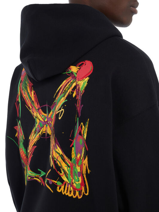 Miles Davis Arrow Trumpet Skate Hoodie OFF WHITE Miles Davis Arrow Trumpet Skate Hoodie BLACK 44MBB085W26F002