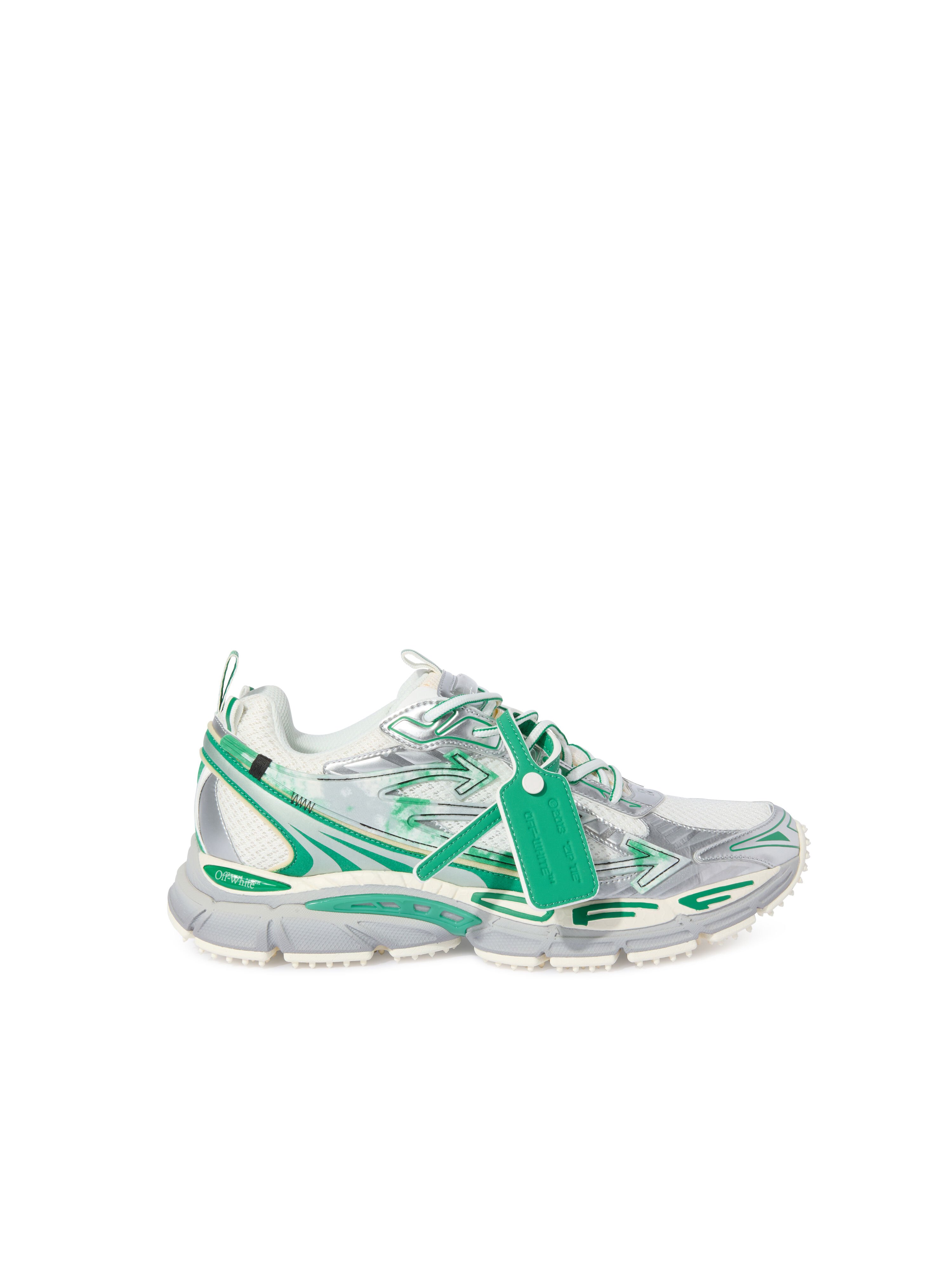 OFF WHITE Sneakers Be Right Back Argento/Turchese VERDE OMIA295S25FAB004