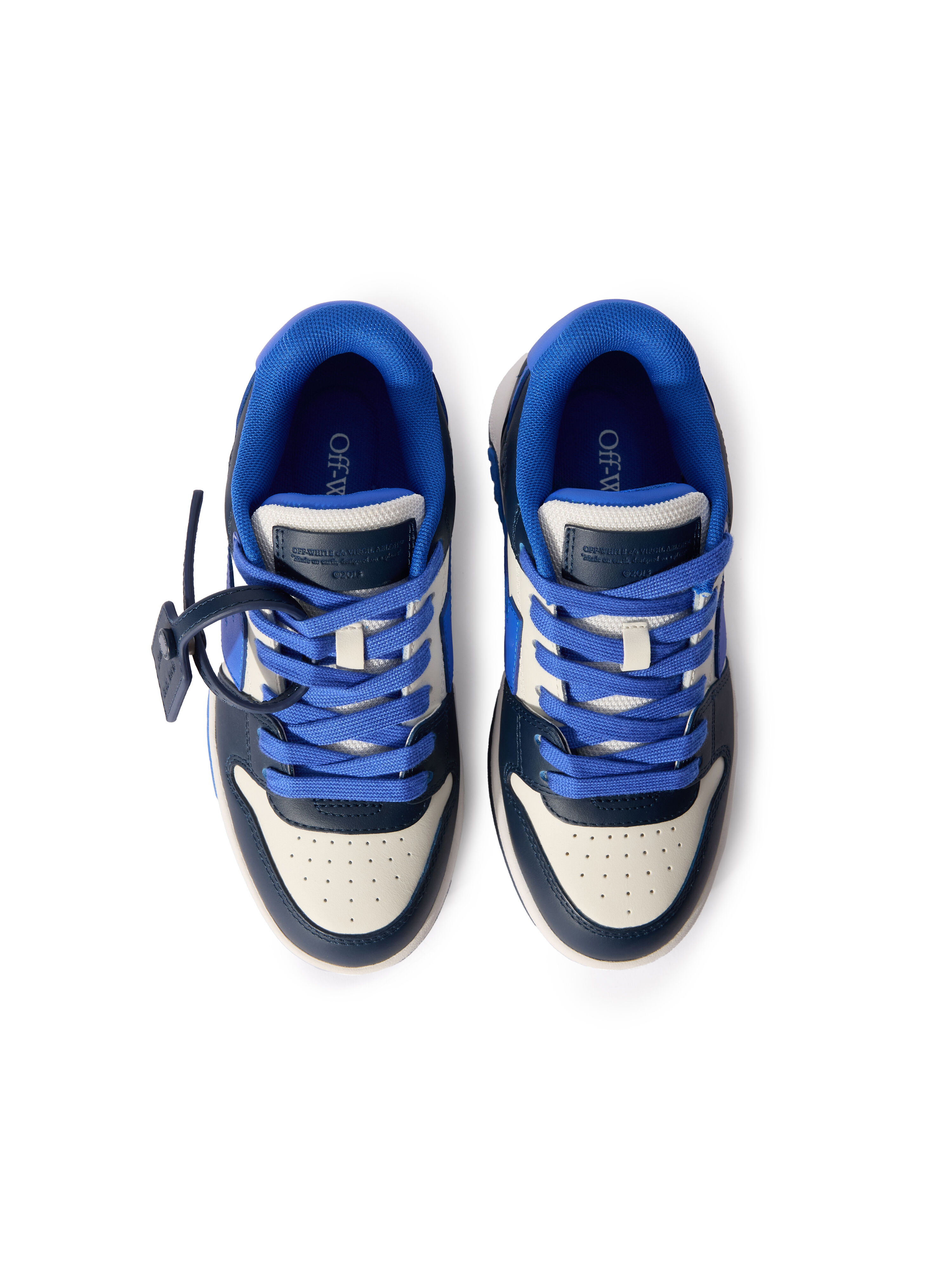 OFF WHITE Out Of Office Sneakers WHITE - NAVY BLUE OBIA011F25LEA001