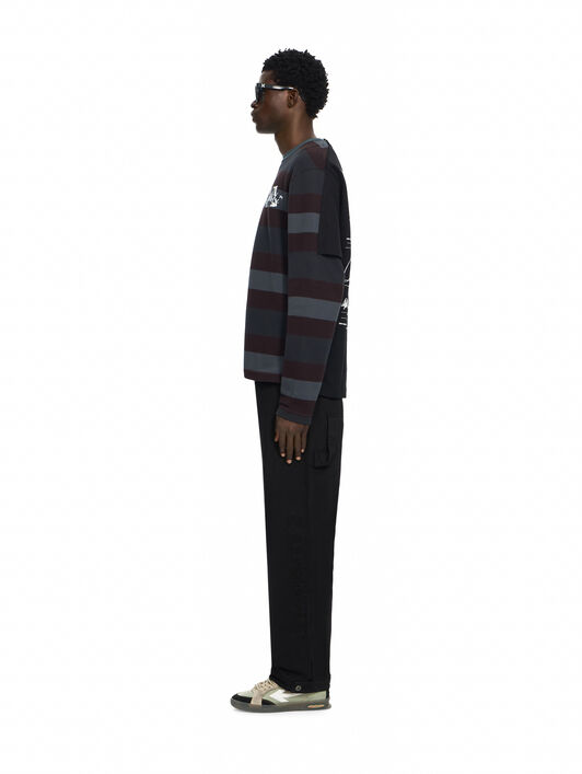 OFF WHITE Racing Staff Cotton Gabardine Pants BLACK 44MCF04RF26F001