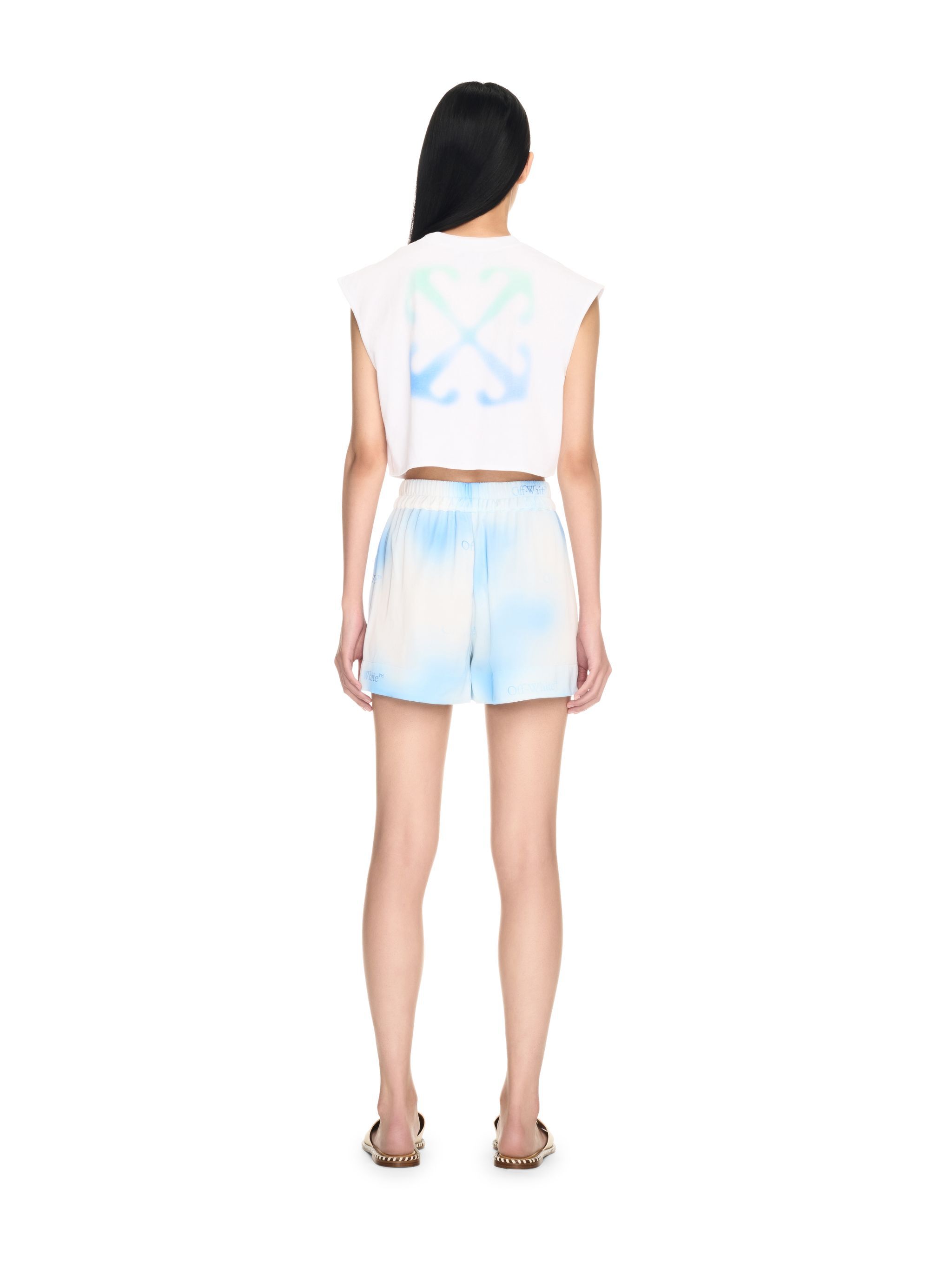 OFF WHITE Sx_Arrow Crop Top WHITE OWAD25PT24JER002