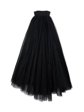 OFF WHITE Big Tulle Dress Black-No Color 2DB56VS26FAB001