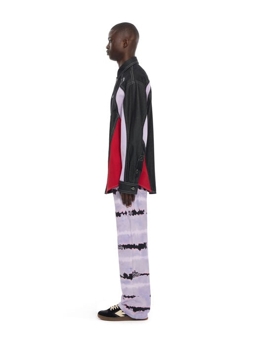 OFF WHITE Color Block Military Overshirt BLACK 44MES01DZ26F001