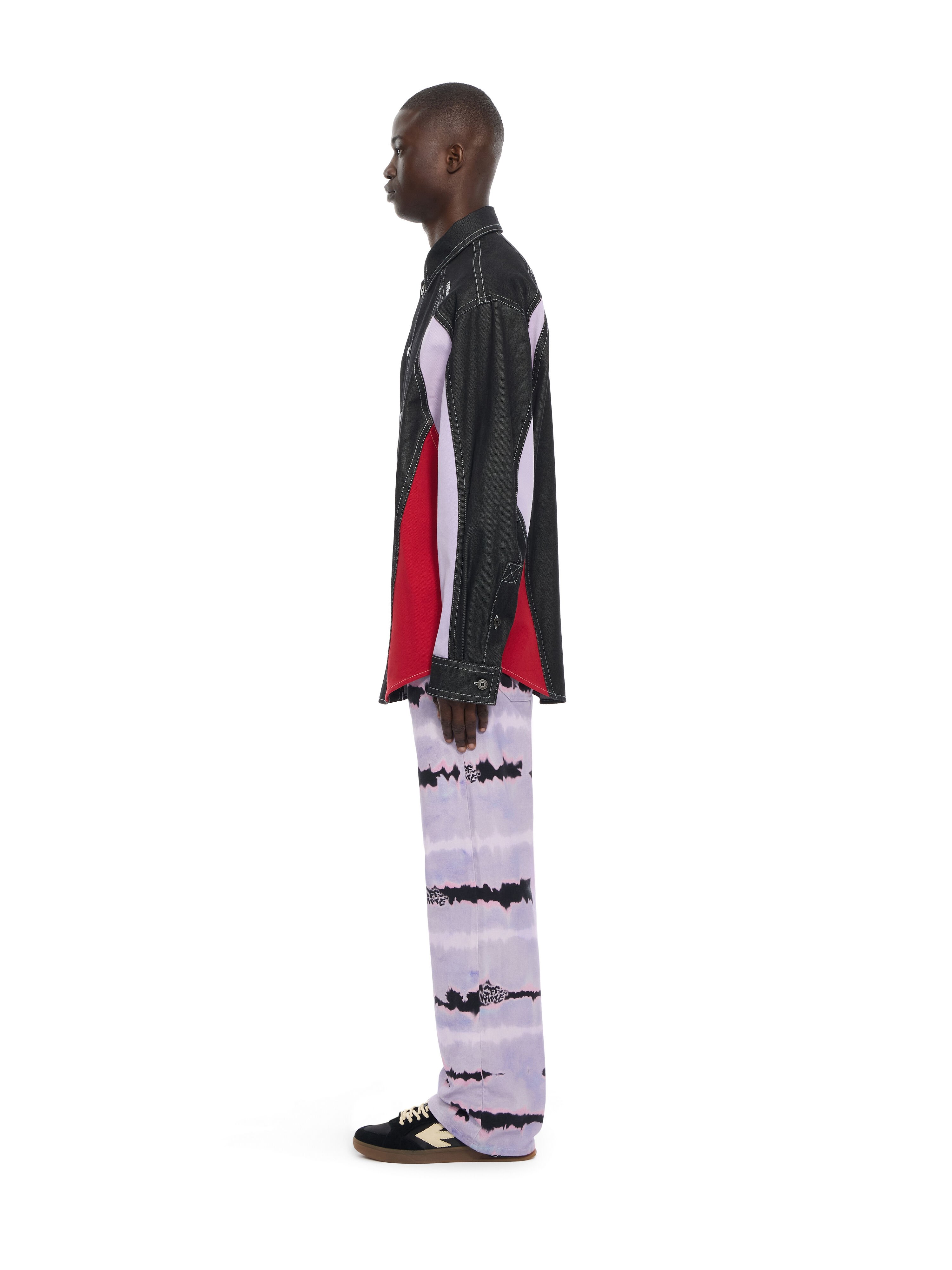 OFF WHITE Color Block Military Overshirt BLACK 44MES01DZ26F001