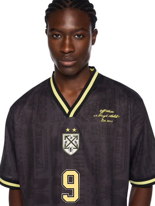 Multilogo Soccer Tee OFF WHITE Multilogo Soccer Tee BLACK - BLACK OMAD00SF25JER002