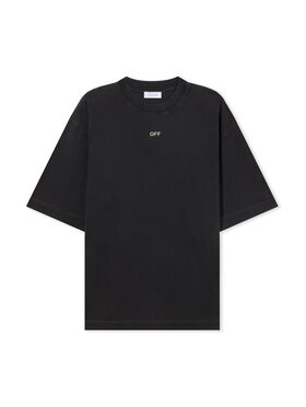 OFF WHITE Martyrdom Arrow Skate  T-Shirt VINTAGE BLACK - CREME BRULÉE OMAA120S25JER00I