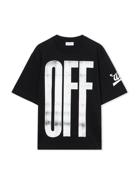 Big Off Diagonal Skate Logo T-Shirt OFF WHITE Big Off Diagonal Skate Logo T-Shirt BLACK - WHITE OMAA120F25JER00L