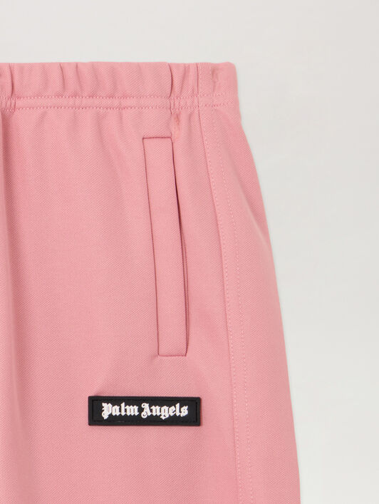 PALM ANGELS Wide-Leg Track Pants ANTIQUE ROSE OFF WHITE PGCJ013F25FAB001