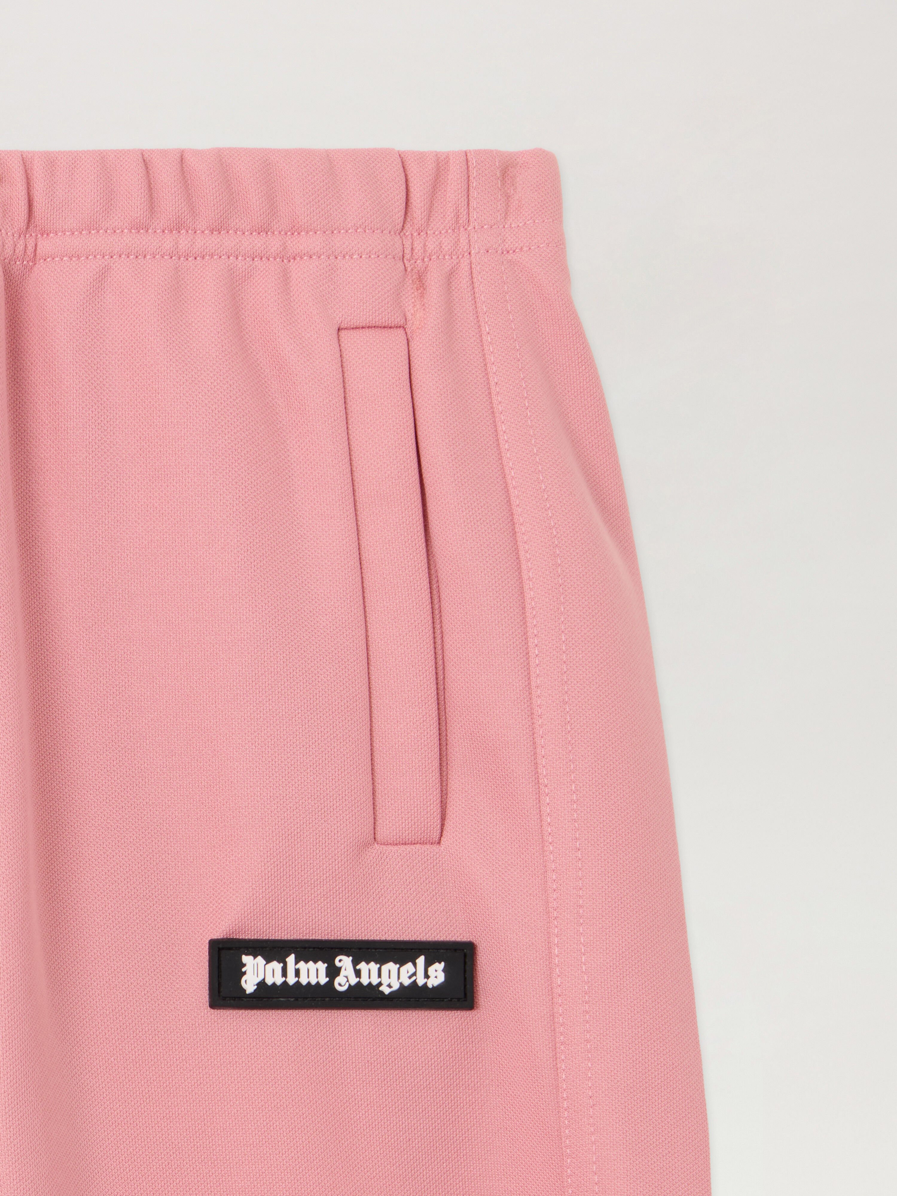 PALM ANGELS Wide-Leg Track Pants ANTIQUE ROSE OFF WHITE PGCJ013F25FAB001