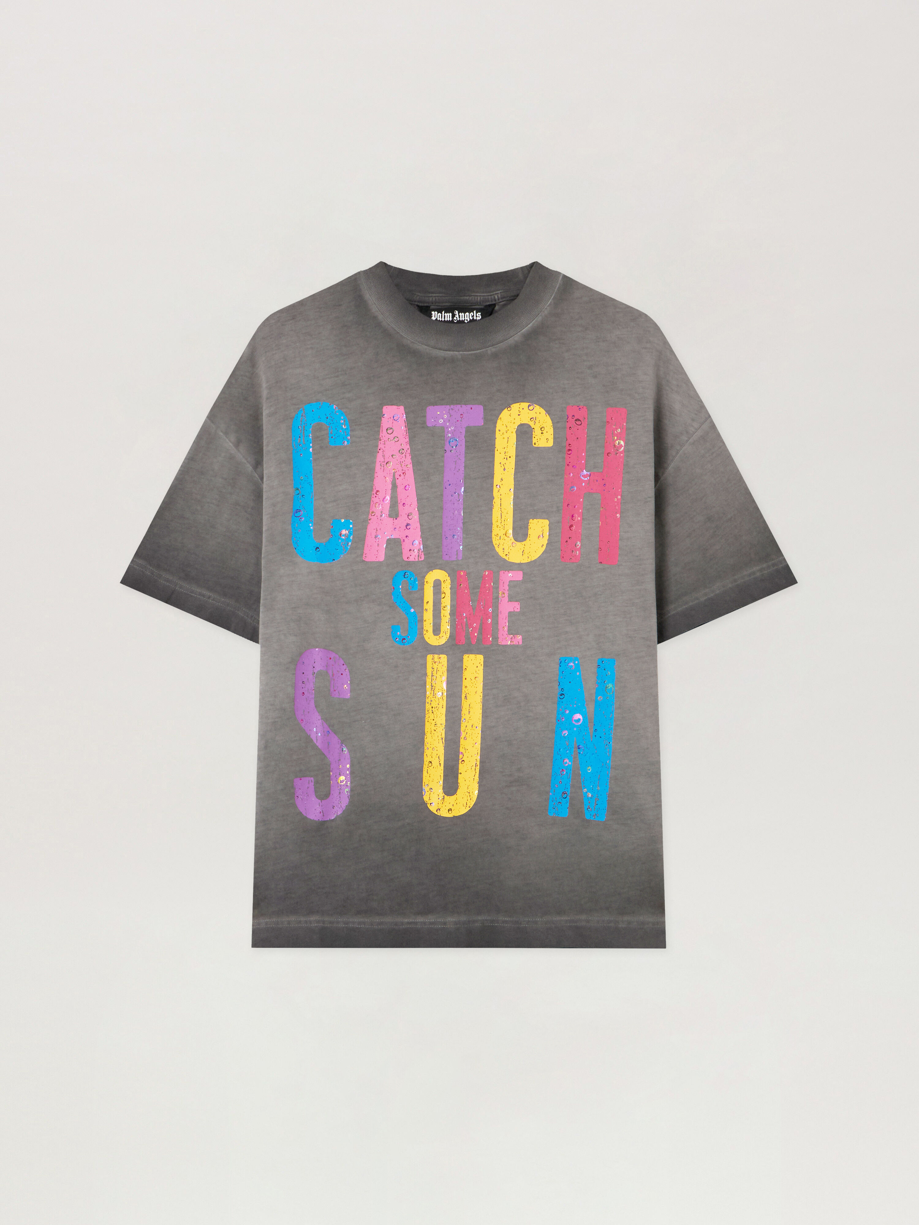 Catch Some Sun T-Shirt PALM ANGELS Catch Some Sun T-Shirt BLACK - MULTICOLOR PMAA109F25JER001