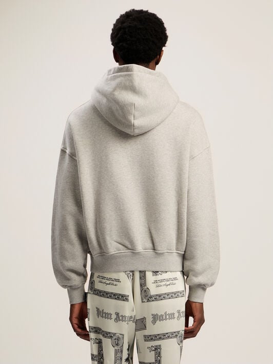 Snake Graphic Hoodie PALM ANGELS Snake Graphic Hoodie GREY MELANGE - GREEN PMBB17GF25FLE001