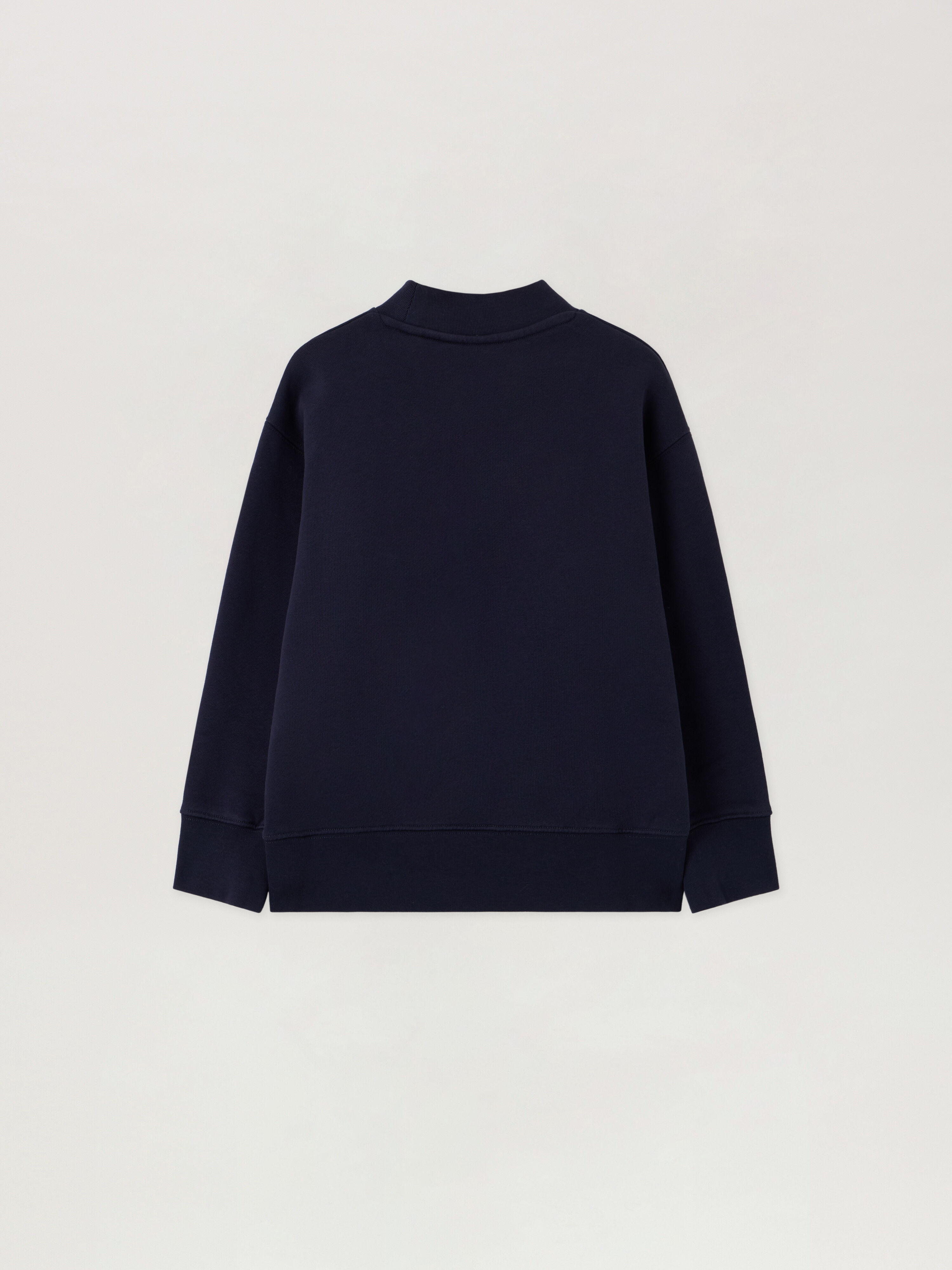 PALM ANGELS Neck Logo Sweatshirt NAVY BLUE - PGBA013F25FLE002