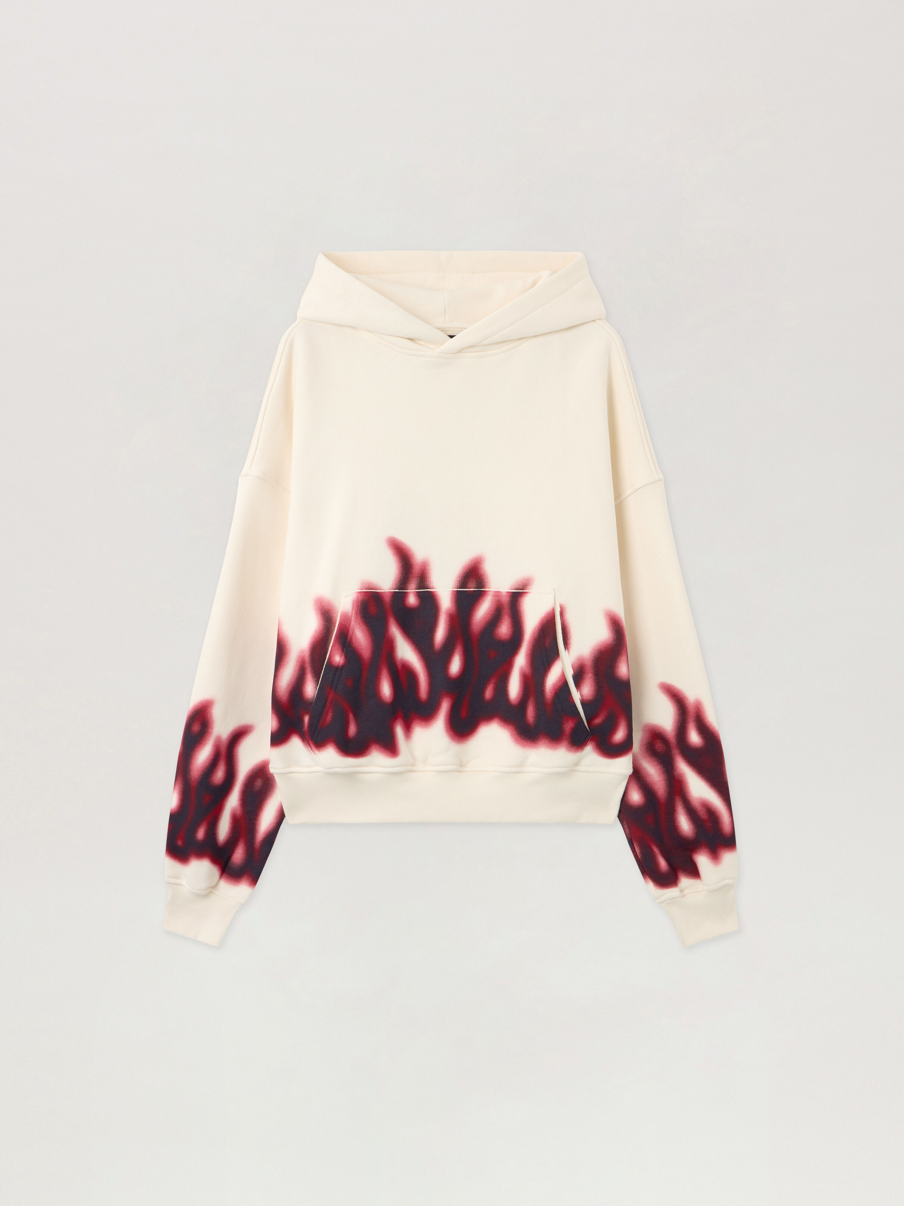 Flames Loose Hoodie PALM ANGELS Flames Loose Hoodie OFF WHITE - MULTICOLOR PMBB17EF25FLE002