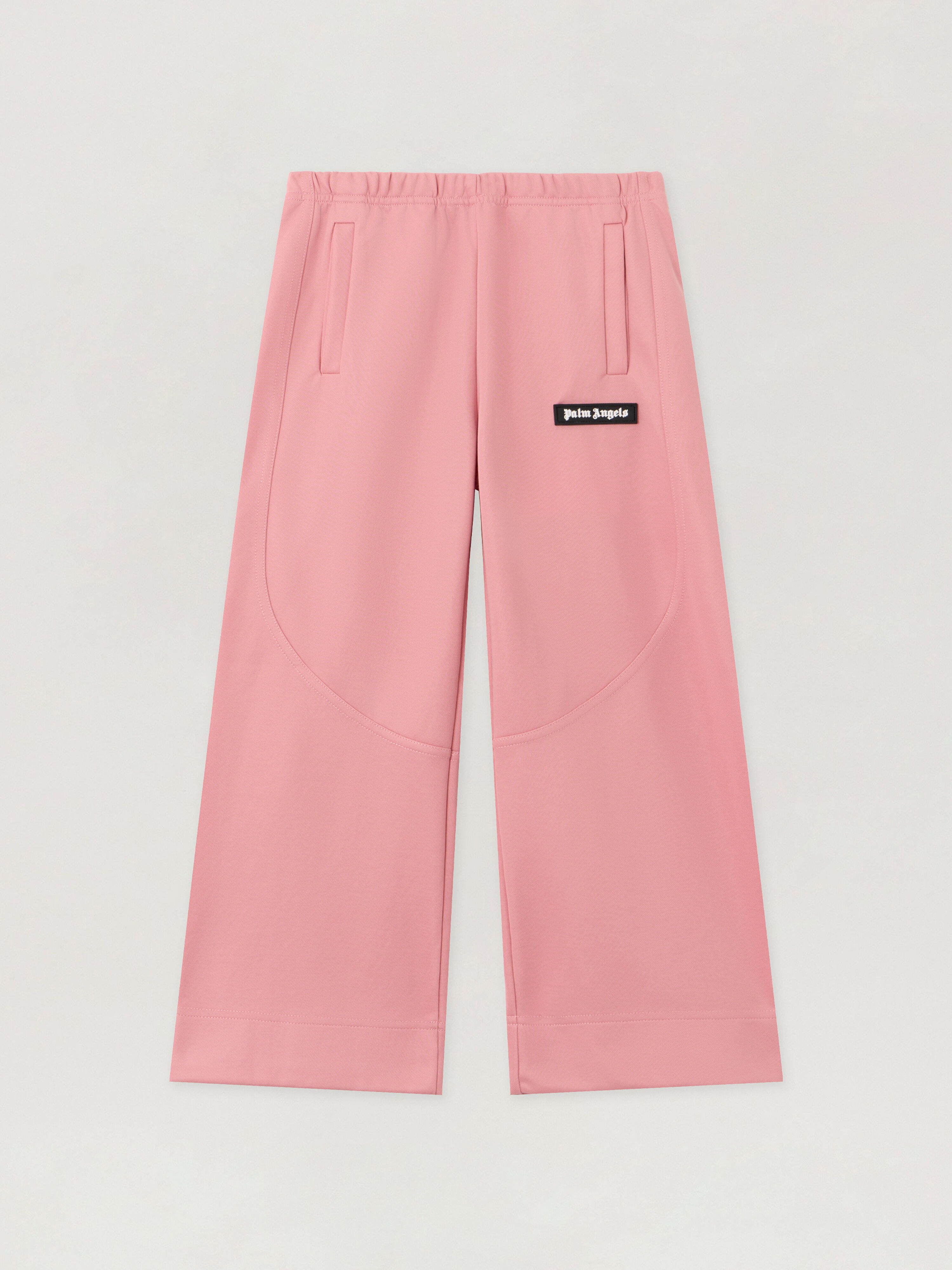 PALM ANGELS Wide-Leg Track Pants ANTIQUE ROSE OFF WHITE PGCJ013F25FAB001