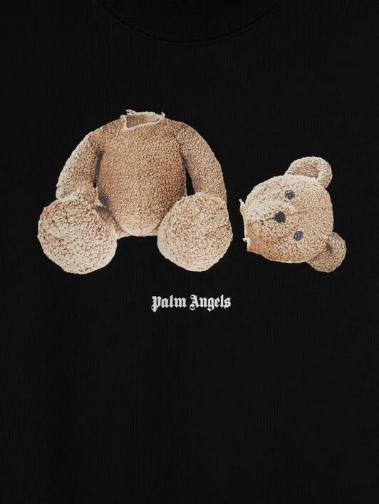 PALM ANGELS Palm Angels Bear Crewneck BLACK BROWN PBBA012C99FLE004
