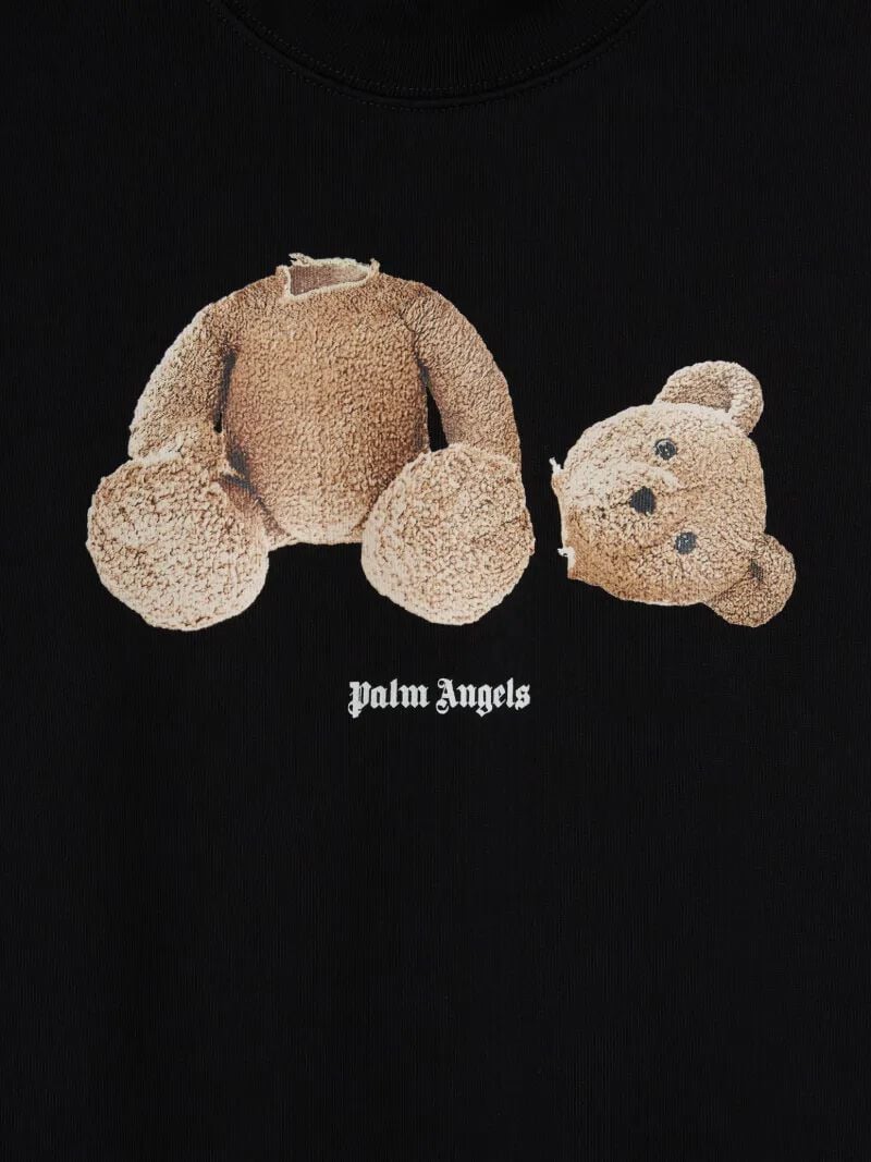 PALM ANGELS Palm Angels Bear Crewneck BLACK BROWN PBBA012C99FLE004