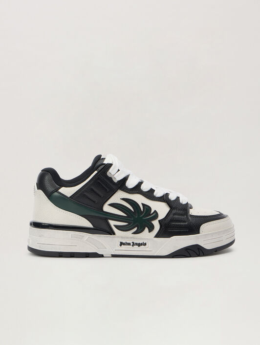 PALM ANGELS Venice Worn Out Sneakers WHITE - SAGE PMIA101F25LEA001