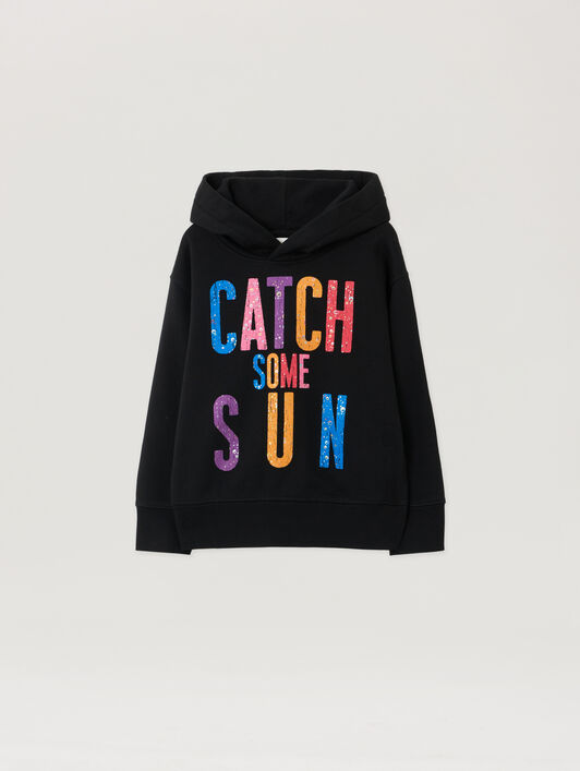 PALM ANGELS PaxVlbq Hoodie BLACK - MULTICOLOR PBBB012F25FLE007