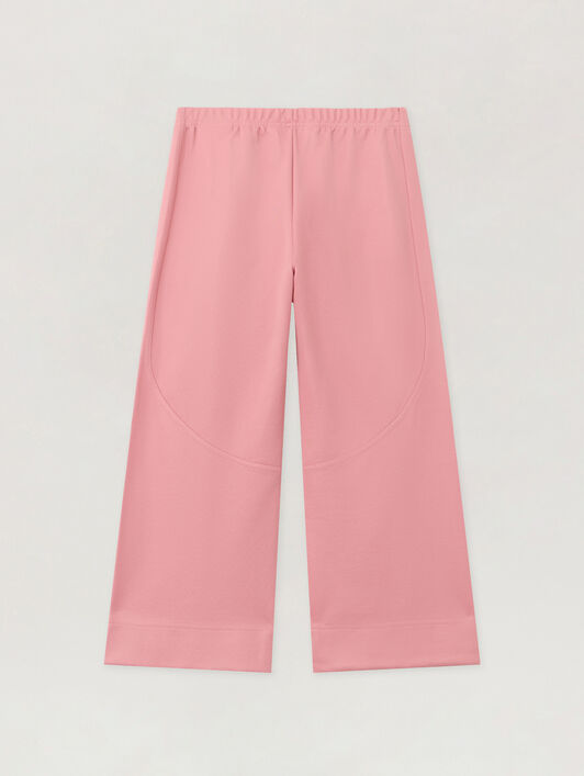 PALM ANGELS Wide-Leg Track Pants ANTIQUE ROSE OFF WHITE PGCJ013F25FAB001