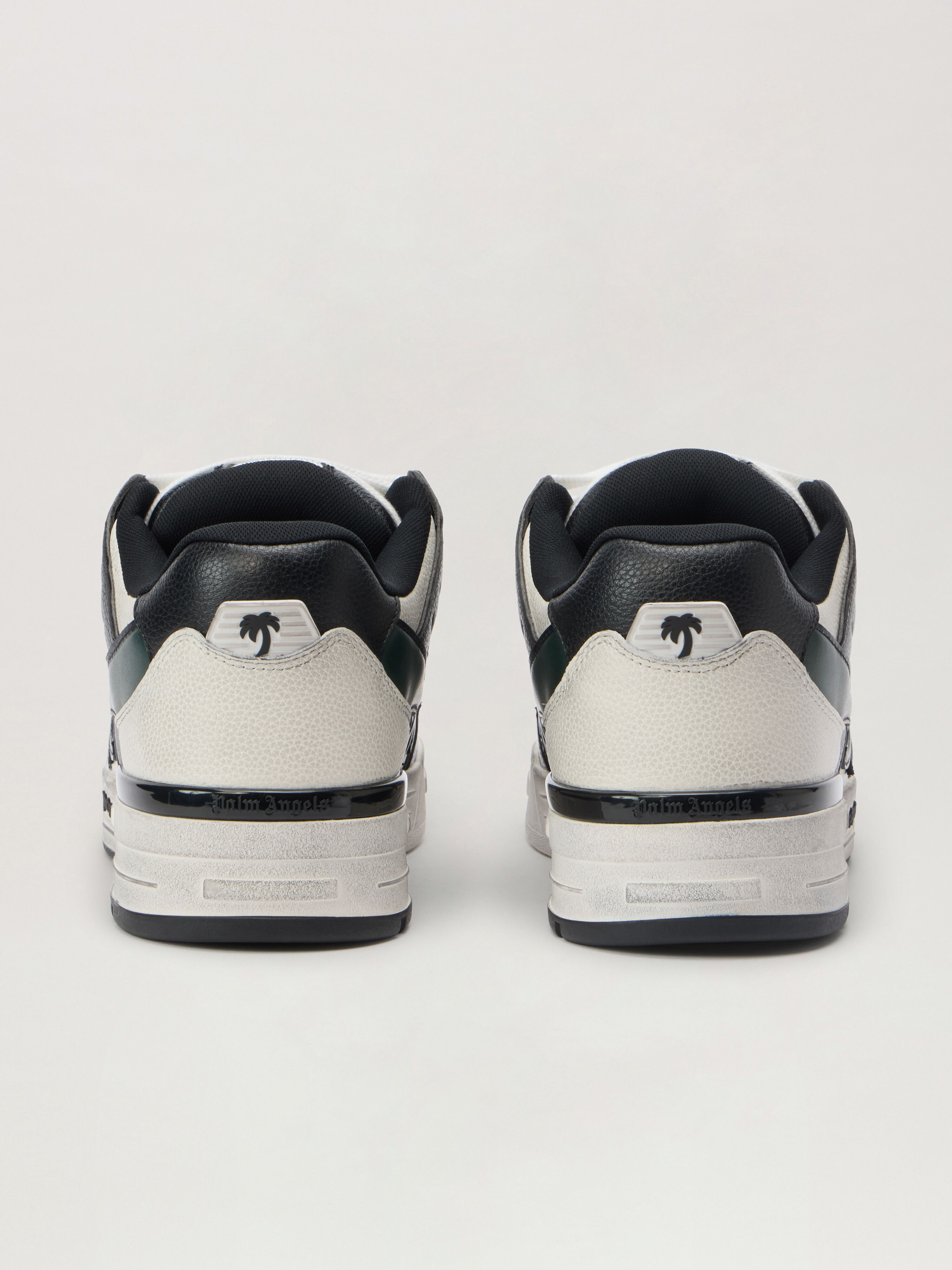 PALM ANGELS Venice Worn Out Sneakers WHITE - SAGE PMIA101F25LEA001