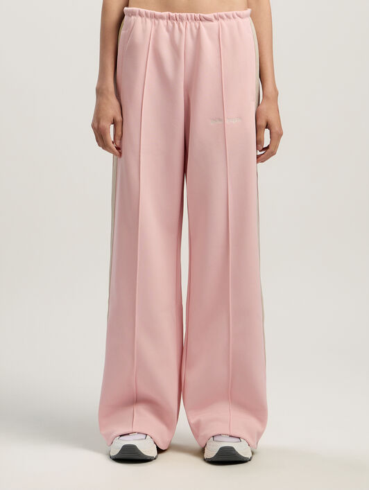 PALM ANGELS Classic Logo Tonal Track Pants PINK - OFF WHITE PWCJ031F25FAB002