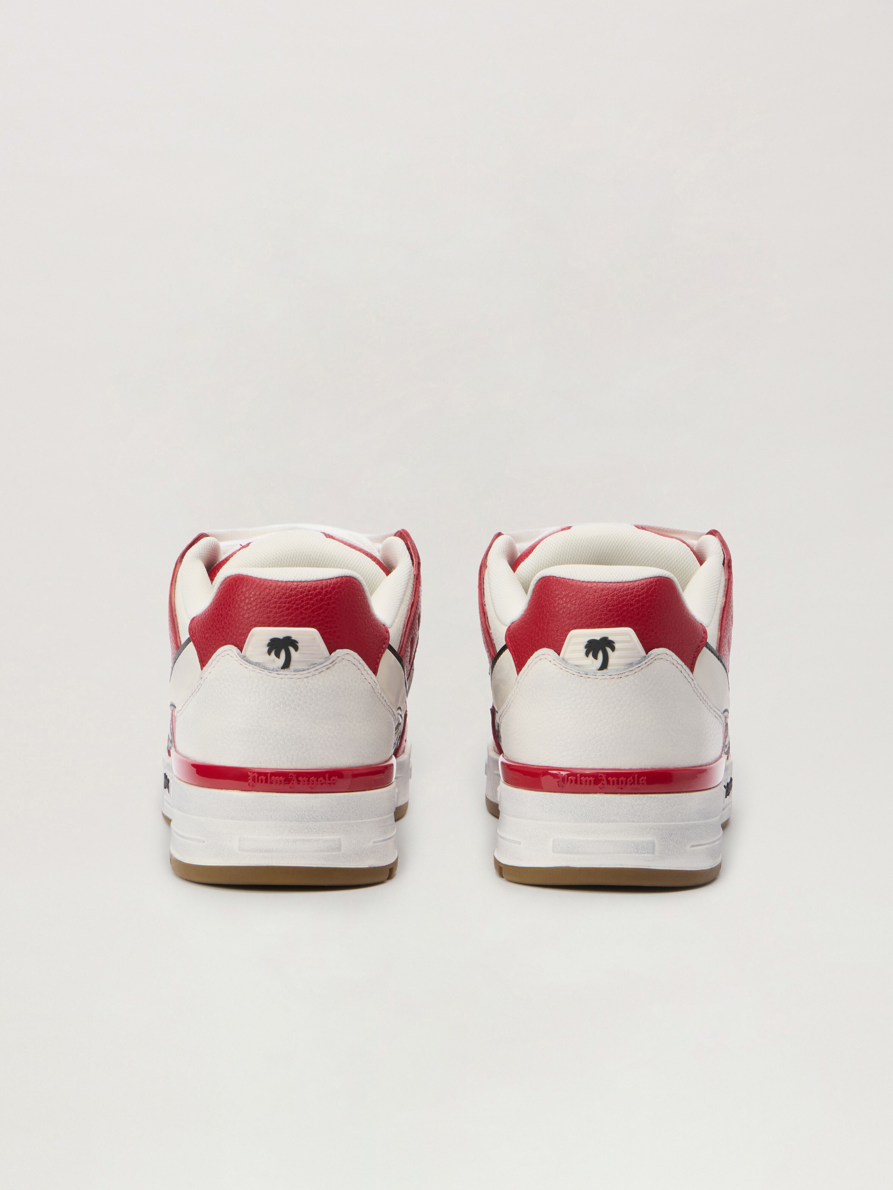 Venice Worn Out Sneakers PALM ANGELS Venice Worn Out Sneakers WHITE - RED PMIA101F25LEA001